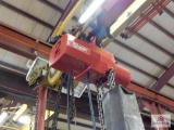Milwaukee 2-ton overhead crane no railing