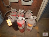 6 Commercial fire extinguishers