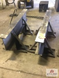 Homemade steel saw horse