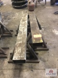 Homemade steel saw horse