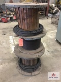 3 Partial spools of cable