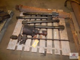 4 Pallets of mine car parts w/ drive motor