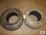 2 Used skid steer tires