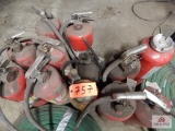 12 Fire extinguishers