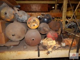 Large lot of air tanks, fire extinguishers