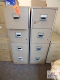 2 Fireproof filing cabinets
