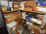 Contents of closet; welding rods, fuses, etc. (no furnace filters)