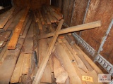1 Lot of miscellaneous lumber in back of trailer