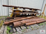 1 Lot of miscellaneous metal; stainless steel, steel pipe & rack