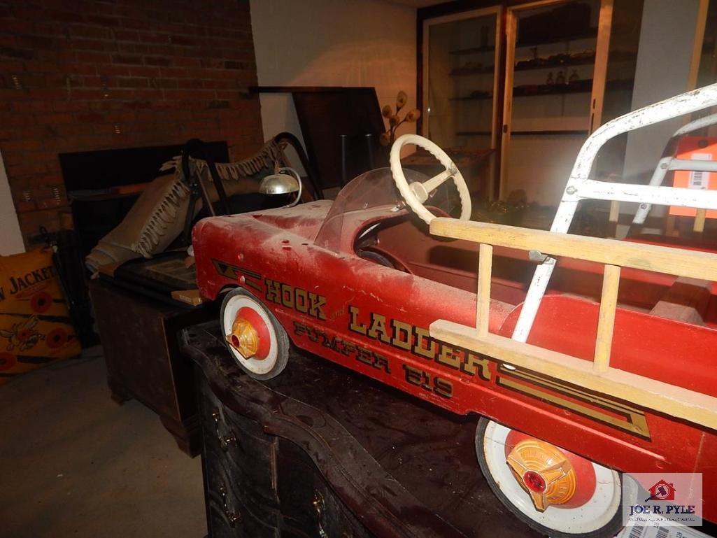 Hook and ladder pumper 519 pedal car new arrivals