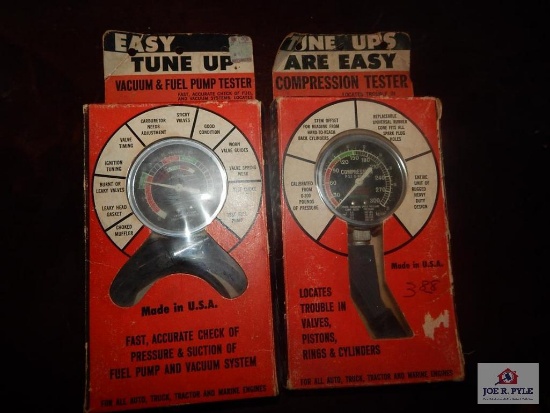 Early vacuum & fuel pump tester and compression tester