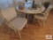 White Wicker Table And 4 Chairs {Empty}