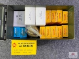 {185} Ammo can containing .223, 7.62x39mm, .45 Colt, and 9mm ammo