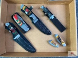 {129} Flat of (6) knives