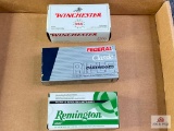 {196} Mixed lot of ammo: (1) box of .30-30 WIN, (1) box of .357 MAG, (1) box of .380 ACP