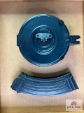 {204} Metal drum magazine (75rd) and metal stick magazine for AK-47