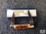 {126} American Blade AK 838 Pick Bone Stag L840 - 1 of 5000 w/Original Box