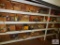 Contents of shelf to include organizers, telephone repair parts, beacons, etc.