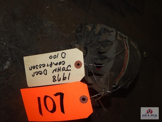John Deere compressor alternator