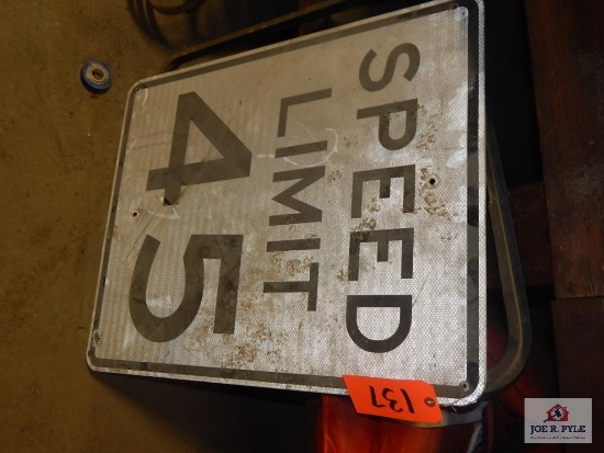 Speed limit sign