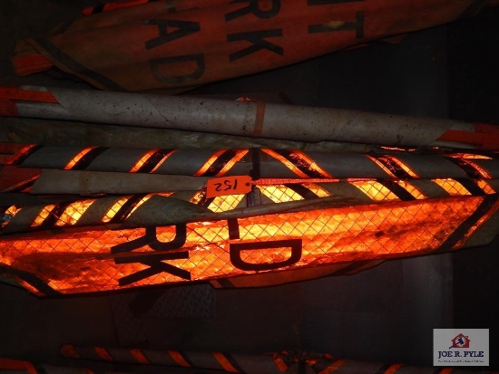 Road work flags