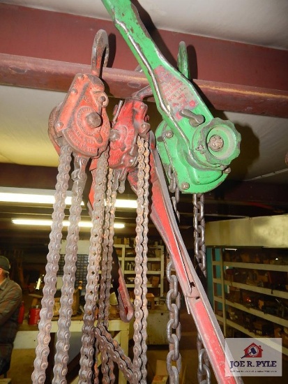 3 Chain come alongs