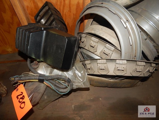 1 Lot of Ford hubcaps, etc.