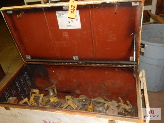 Job box w/ multiple cable rollers