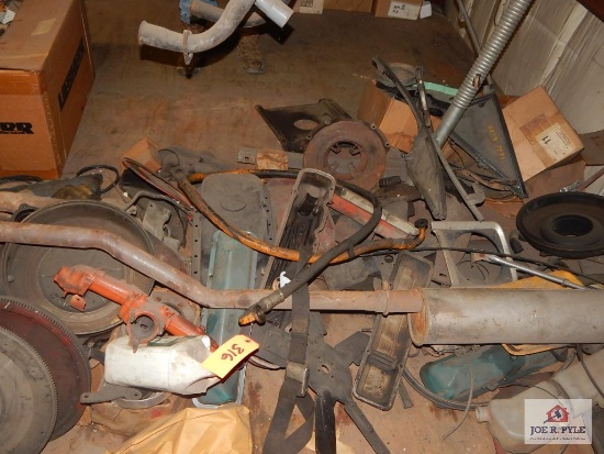 Truck parts - exhaust hoses, crankshaft, etc.