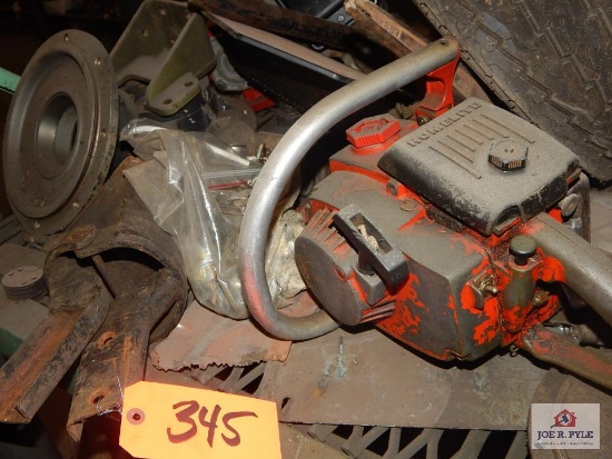 Lot of brake pads, belts and fire extinguishers