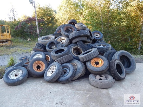 1 Large lot of tires & rims