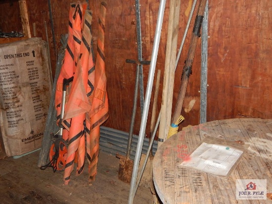 Contents of trailer - galvanized nuts, bolts, C-clamps, etc. 2 cable