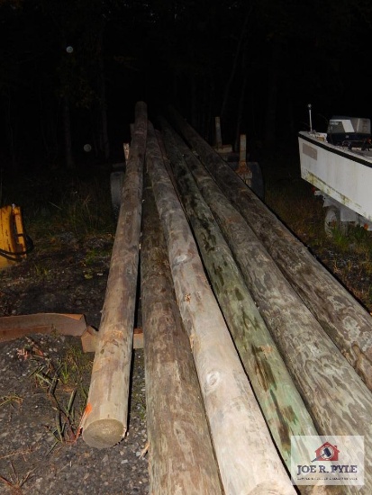 7 New treated telephone poles
