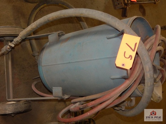 Sand blast pot