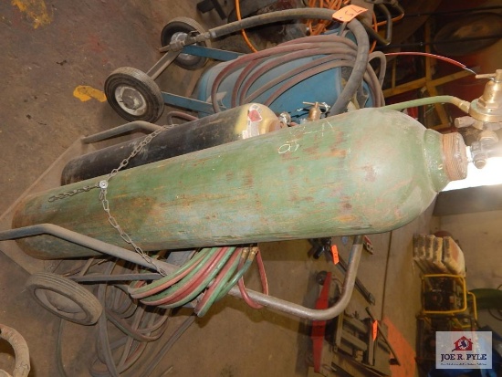 Torch hoses cart & gauges