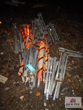 1 Large lot wind resistant sign stands