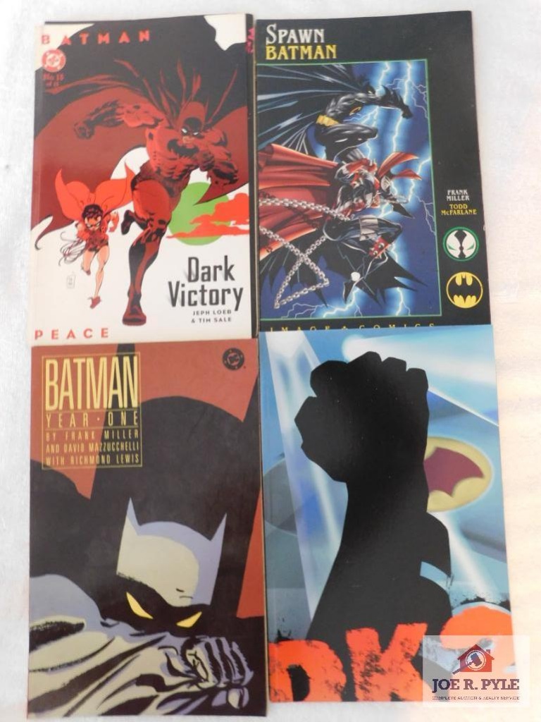 4 Graphic Novels Spawn Batman Dark Victory Batman Year One Art Antiques Collectibles Collectibles Comics Online Auctions Proxibid