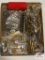 Flat of mixed unprimed brass casings: .30-30, .300 Sav, .300 Wby, etc.