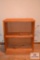 Two-shelf book shelf (unfinished pine)