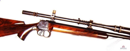 Max Heim Hereen Falling Block Varmint Rifle .224 Ackley Belted Express SN: 5372