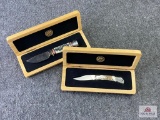 Two Safari Club International special edition knives