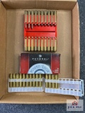 Flat of .257 Wby and .300 Win Mag casings