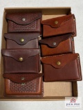 Flat of Leather Ammo belt pouches