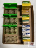 Flat of handgun ammo (loads and cases) 9mm, .41 Mag, etc