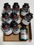 Flat of smokeless powder containers