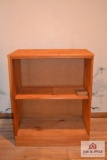 Two-shelf book shelf (unfinished pine)