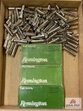 Lot of .45-70: 1 box of loads, many empty casings