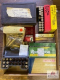 Mixed lot of ammo and components: loads and casings