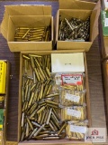 Mixed lot of mostly brass casings: .300 Wby, .375 Ultra Mag, .300 WSM