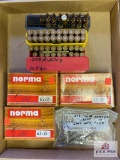 Mixed lot of ammo: 6.5x55 Norma, .300 Ackley, etc.